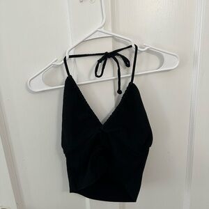 Black tank top